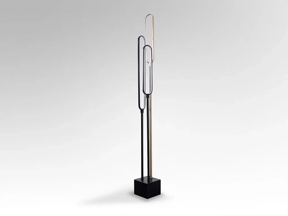 Lampa de podea din Metal Negru/Rose gold H170xL18cm Colette