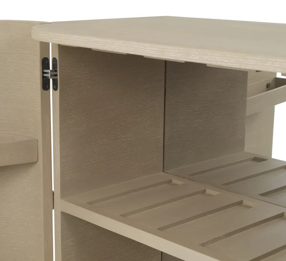 Dulap bar din Furnir de stejar Maro deschis L95xH145.5cm Cabana Eichholtz