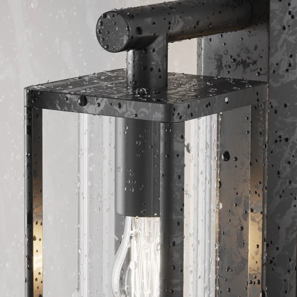 Aplica perete din Aluminiu/Plastic Gri grafit H20xL30.5cm Cell