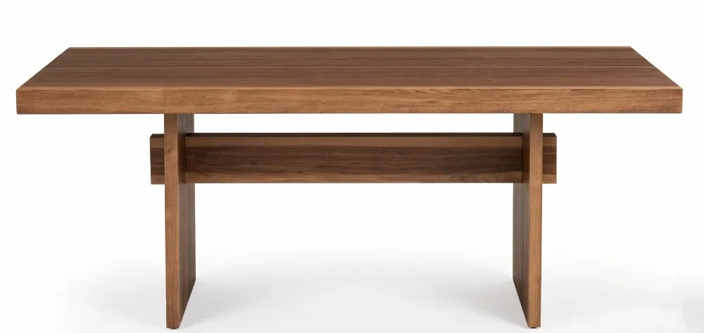 Masa dining dreptunghiulara din Lemn de Nuc in dimensiuni multiple Beams