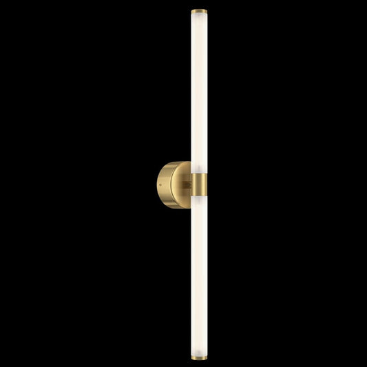 Aplica de perete Aluminiu si Acril Auriu/Alb D3xH63cm Axis