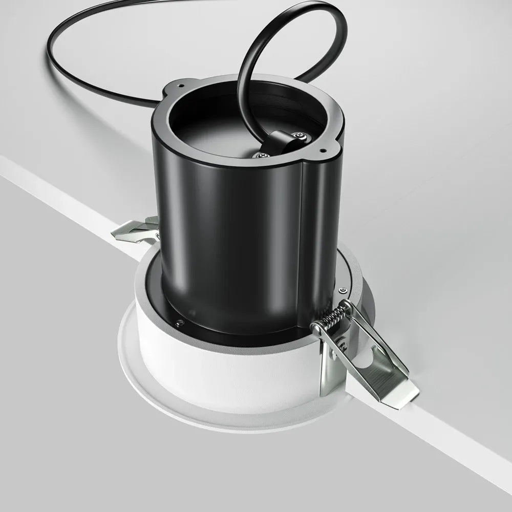 Spot incastrat ascuns din Aluminiu Alb H10xD9cm IP20 10W 780lm 3000k Downlight