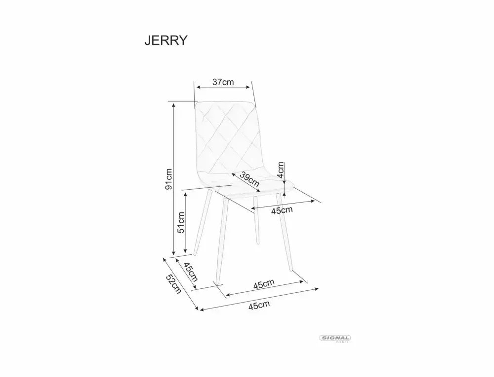 Set 2 Scaune din Stofa Gri si Metal Bej H91xL45xA52cm Jerry
