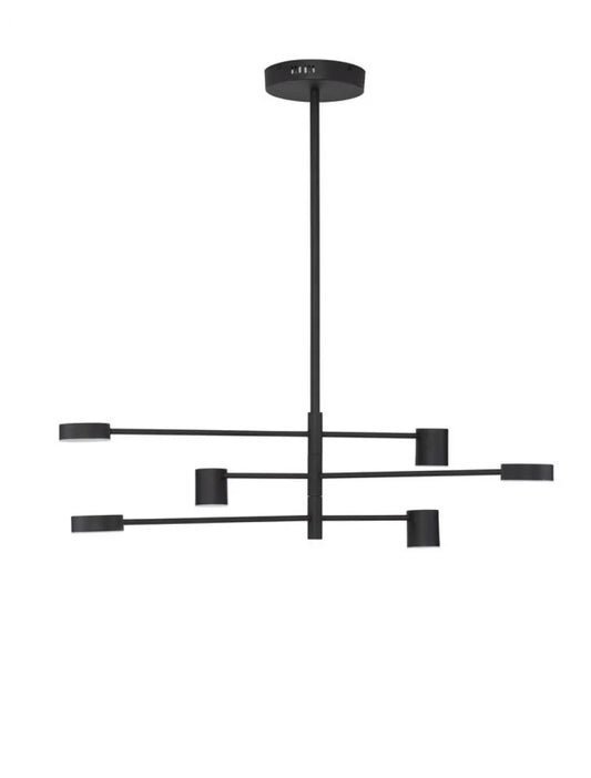 Candelabru structura din Aluminiu Negru si abajur din Acrilic Alb H95xL100cm IP20 28W 594lm 3000k NORDIK
