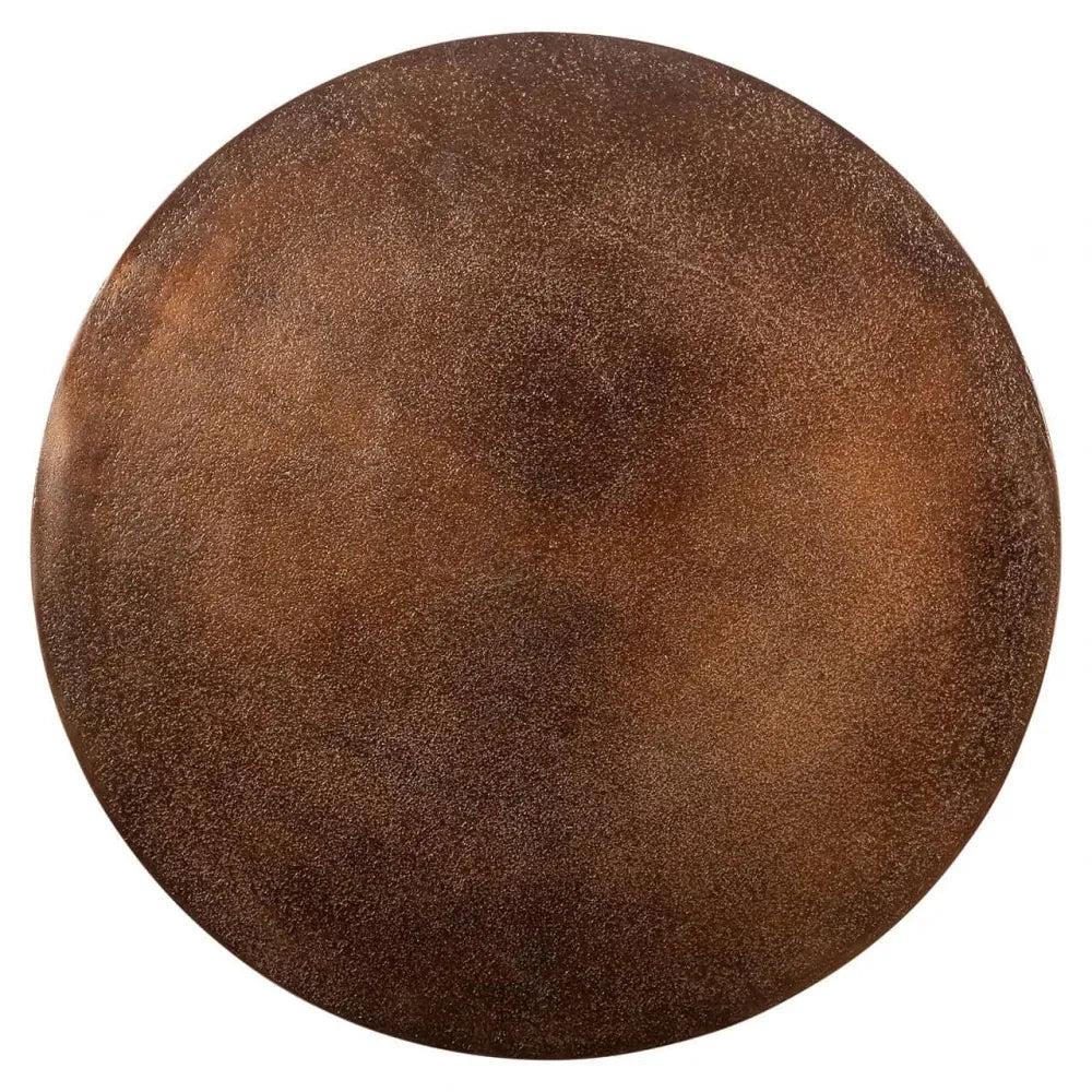 Masuta laterala Rotunda din Aluminiu Bronz D46xH55cm Misty
