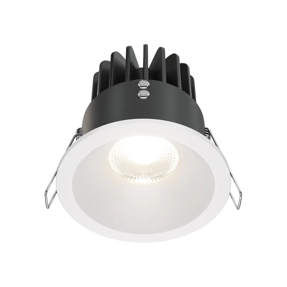 Spot incastrat rotund dimabil din Aluminiu Alb H8.5xD8.5cm IP 65 12W 990lm 4000k Zoom