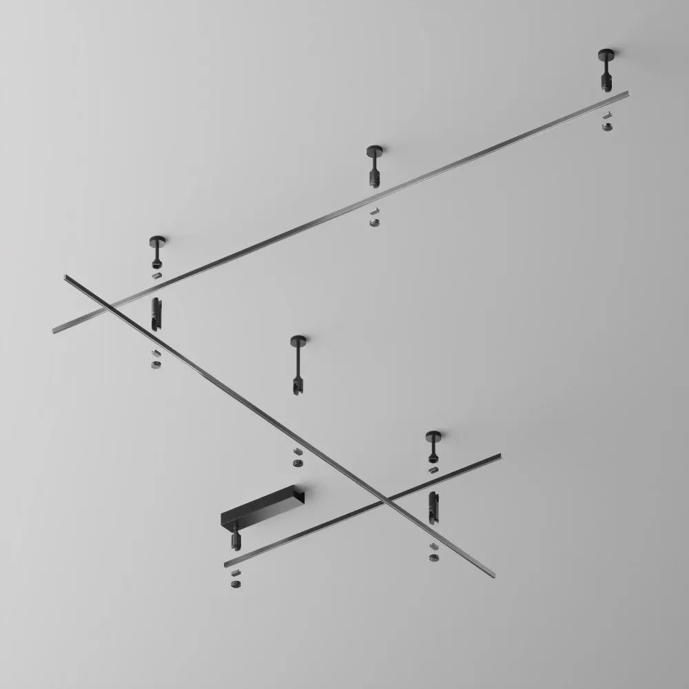 Sina 2 metru Flarity din Aluminiu Negru H1.5xL200cm Flarity