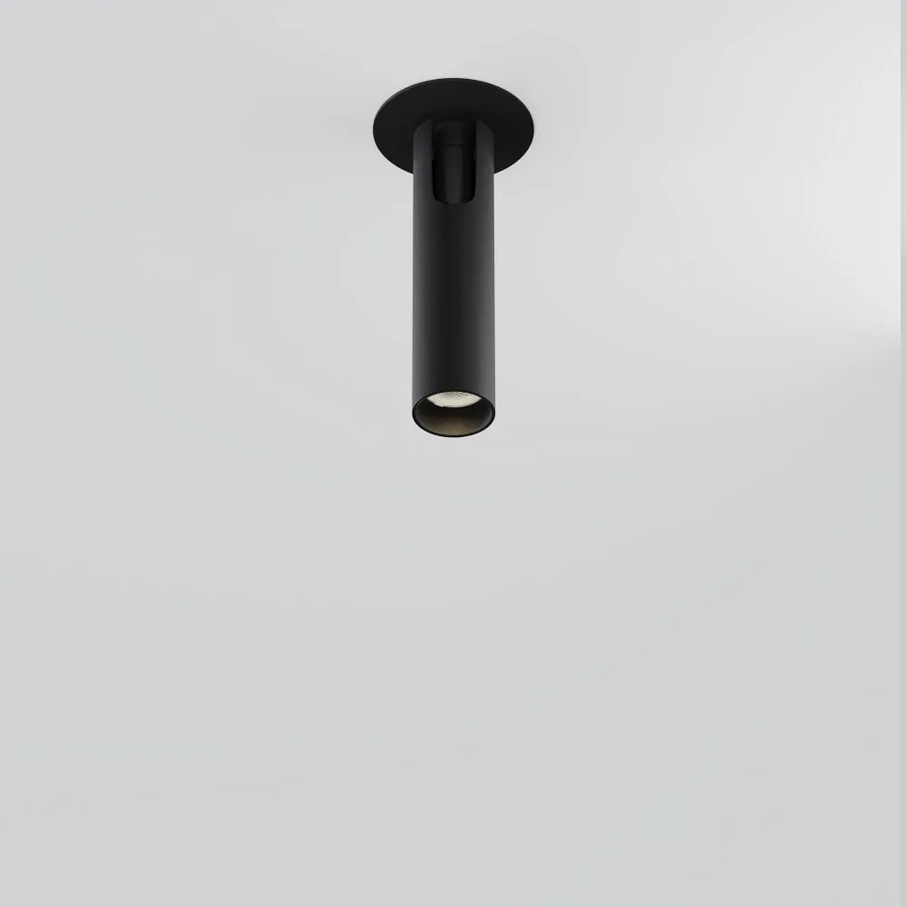 Spot incastrat din Aluminiu Negru H15.1xD3cm 6W 330lm 3000k Focus T
