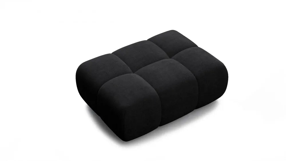 Taburet tapitat cu material pet friendly Alias negru L71x100cm