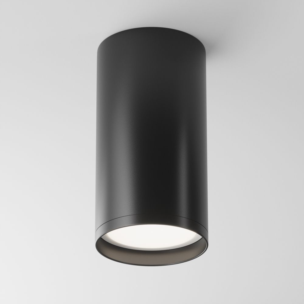 Spot aplicabil din Aluminiu Negru GU10 10W D5xH10cm FOCUS S