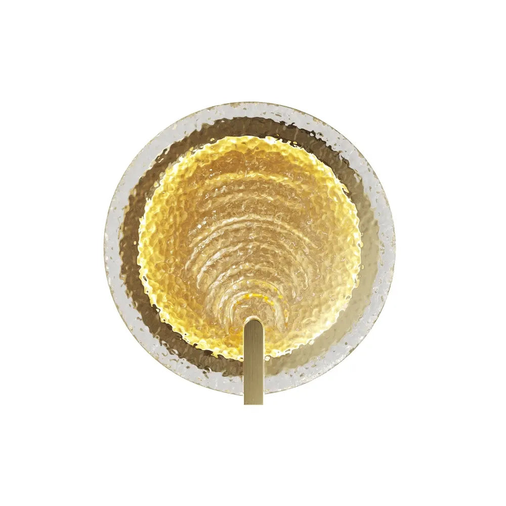 Aplica de perete din Metal Alama si Sticla Transparent H25xL6.2cm Regatta