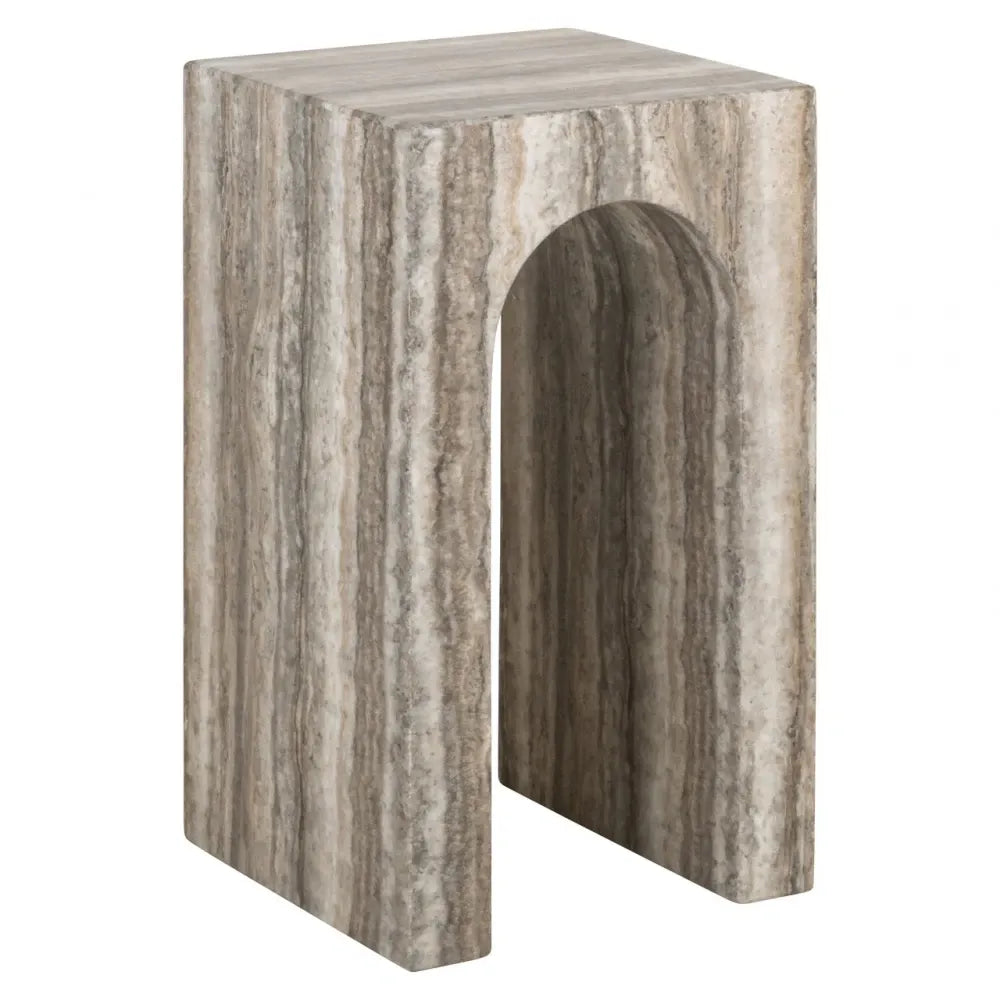 Masuta laterala din Travertin artificial Gri L35xH60cm Dulce Richmond interiors