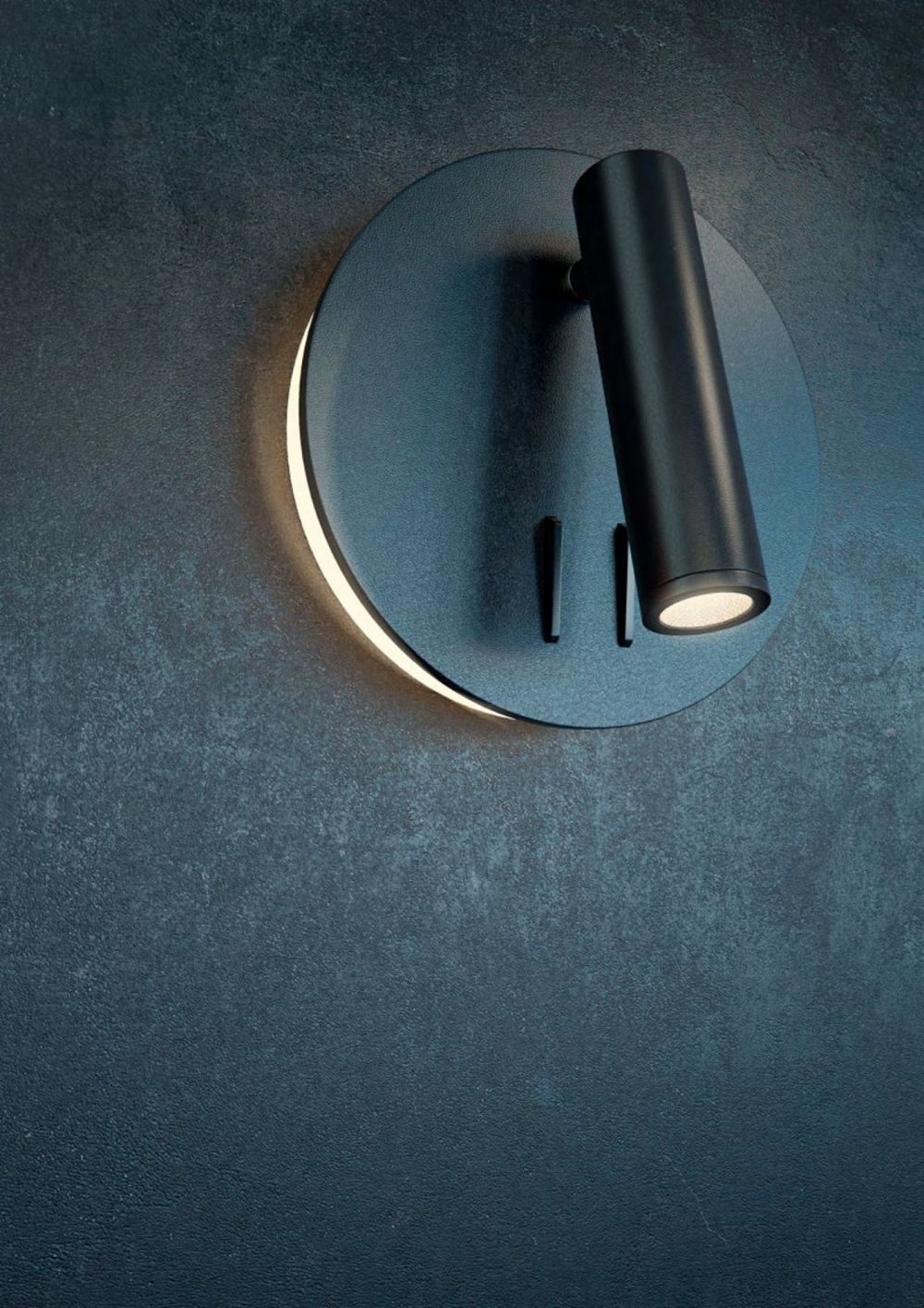 Aplica de perete reglabila din Aluminiu Negru cu LED L14x7xH14cm Ios 176
