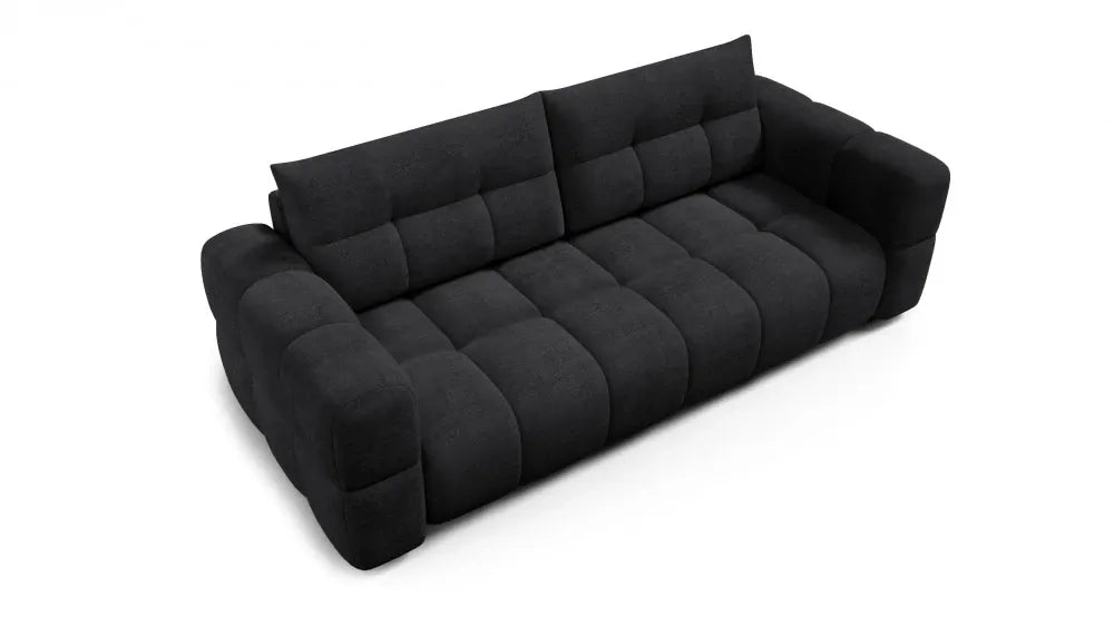 Canapea tapitata cu material pet friendly Alias negru L241x104cm