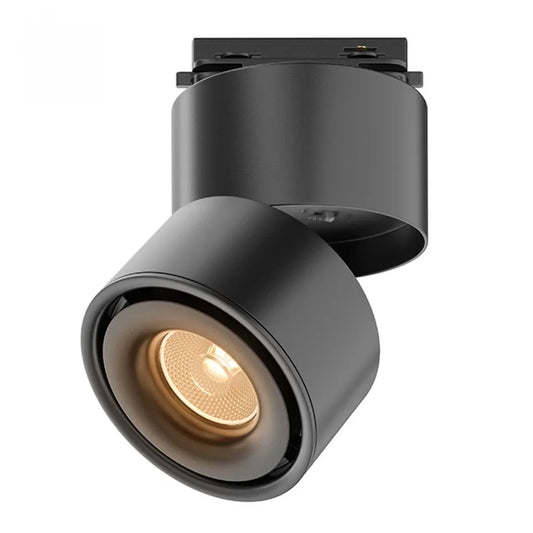 Spot pentru sina Unity din Aluminiu Negru H13.6xD10cm 15W 1207lm 3000k Yin