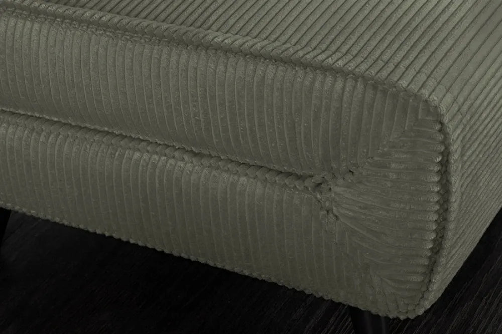 Fotoliu cu functie de dormit tapitat cu Raiat Verde si picioare din Lemn de pin Negru H82xL100xA91cm SMART MULTIFUNCTION