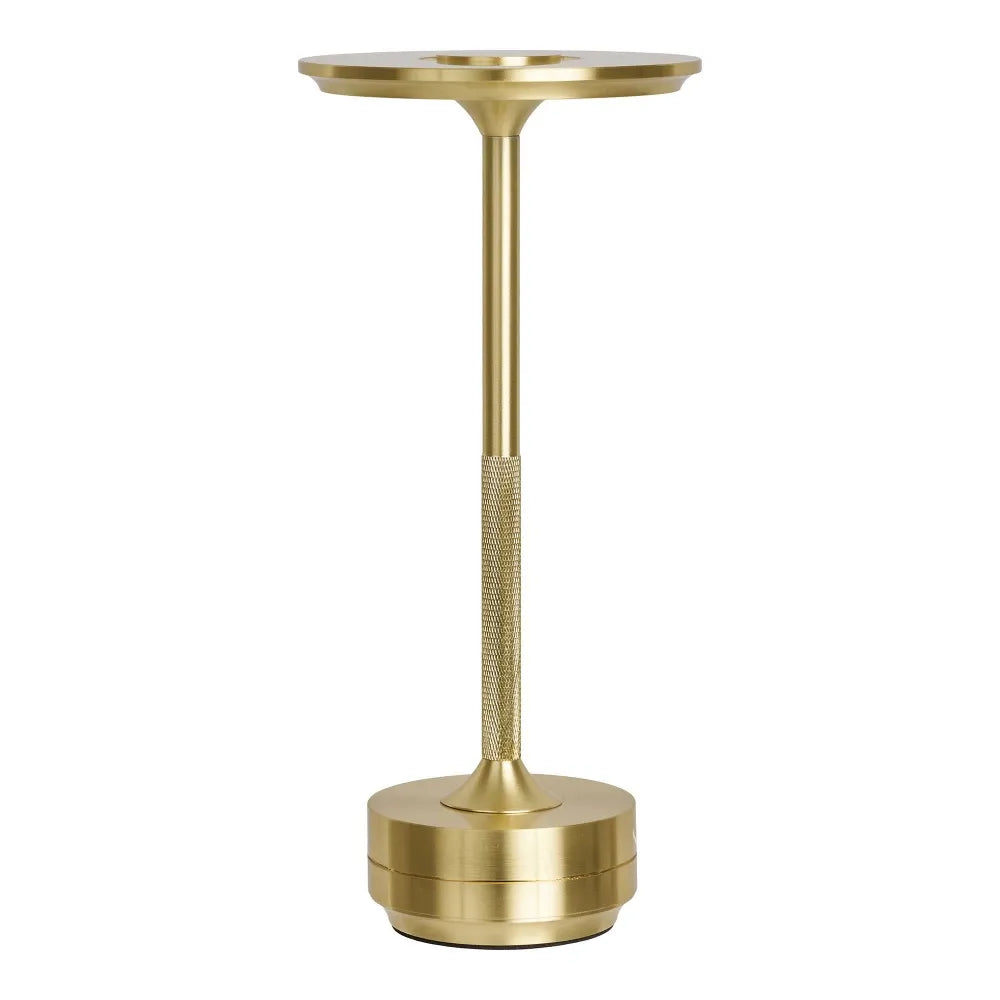 Veioza reincarcabila din Aluminiu Alama H28,5xD13cm Lyneham