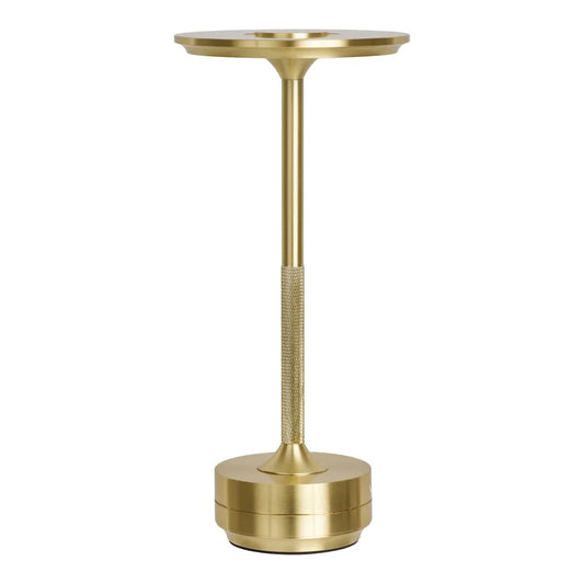 Veioza reincarcabila din Aluminiu Alama H28,5xD13cm Lyneham