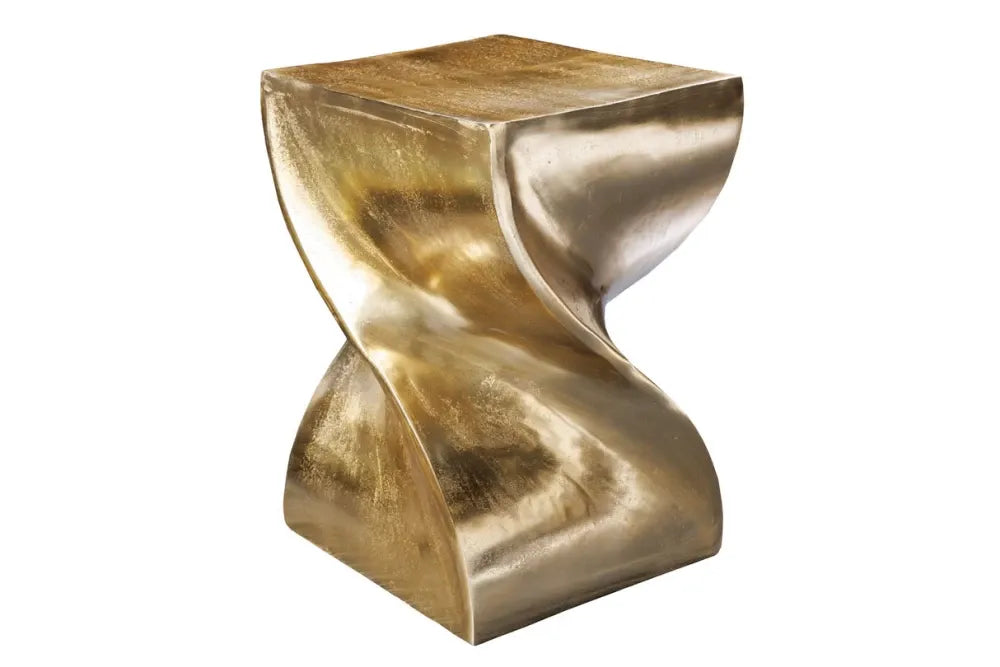 Masuta laterala din Metal Auriu H45xL30cm Twist