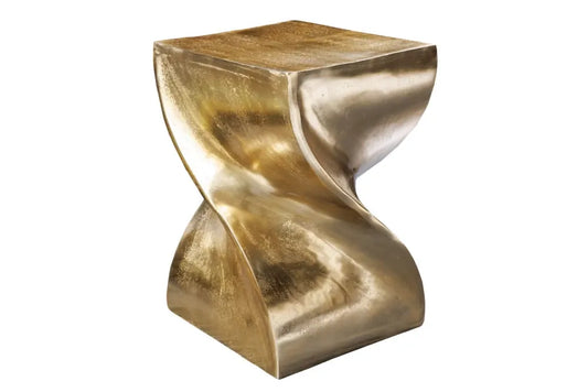 Masuta laterala din Metal Auriu H45xL30cm Twist
