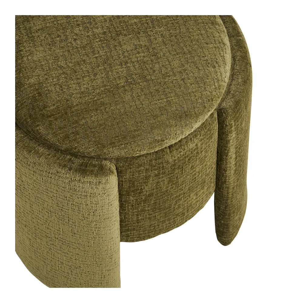 Puf din Stofa Verde D42xH44cm Walsdorf