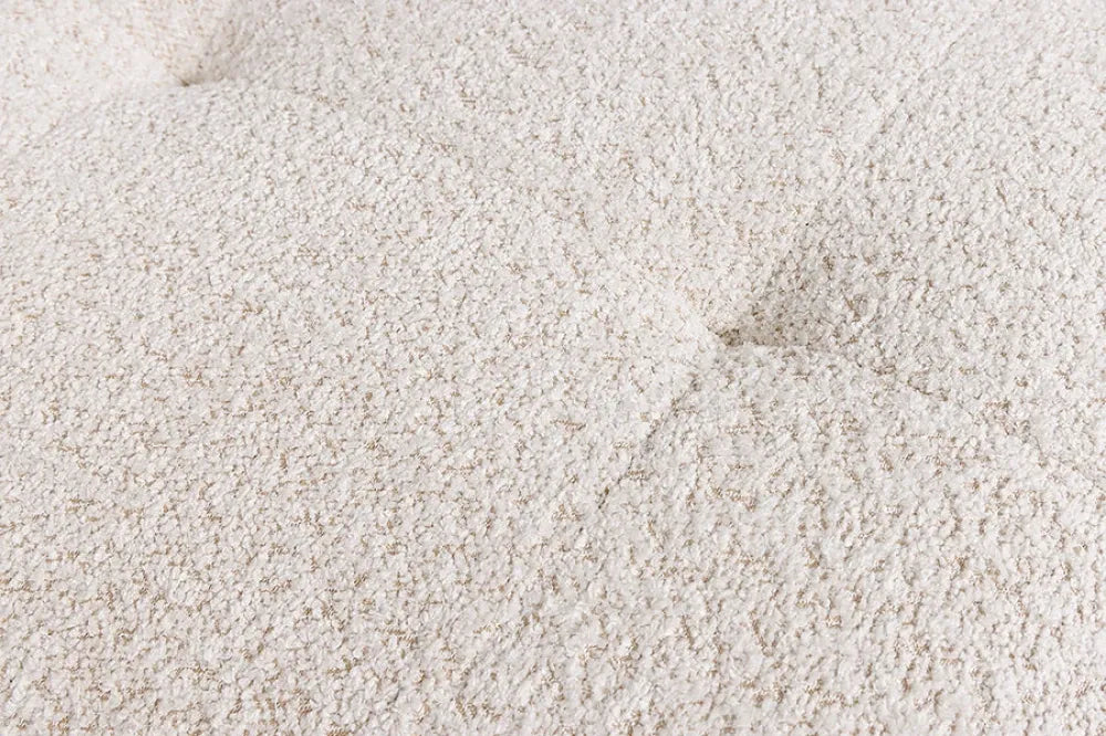 Puf tapitat cu Stofa boucle Bej sampanie L118xH44cm ROYAL