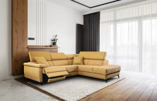 Coltar personalizabil cu recliner in forma de L 283cm Monza