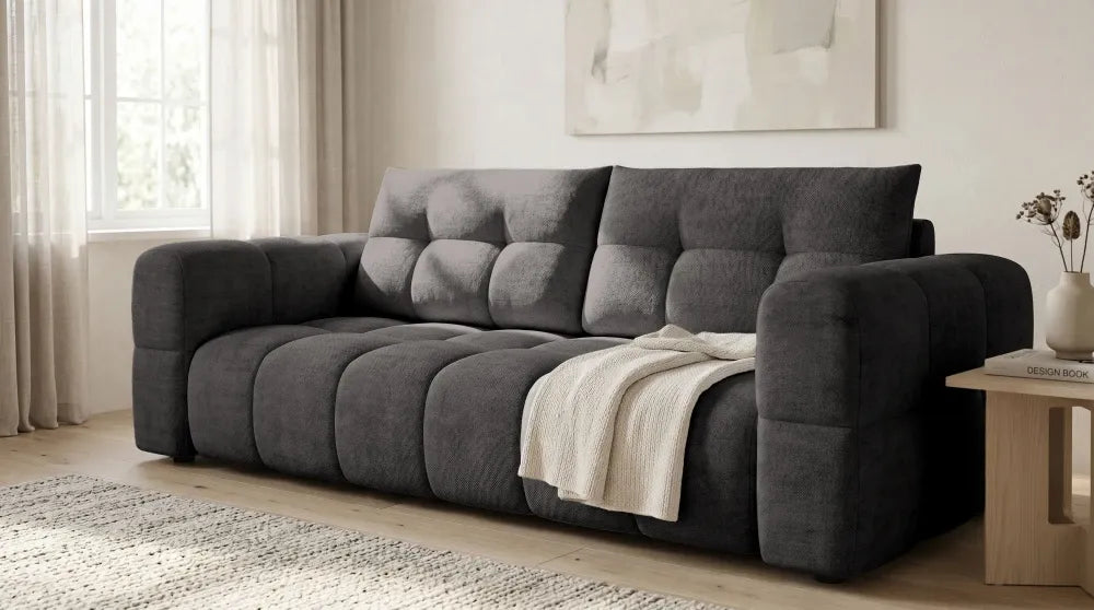 Canapea tapitata cu material pet friendly Alias gri L241x104cm