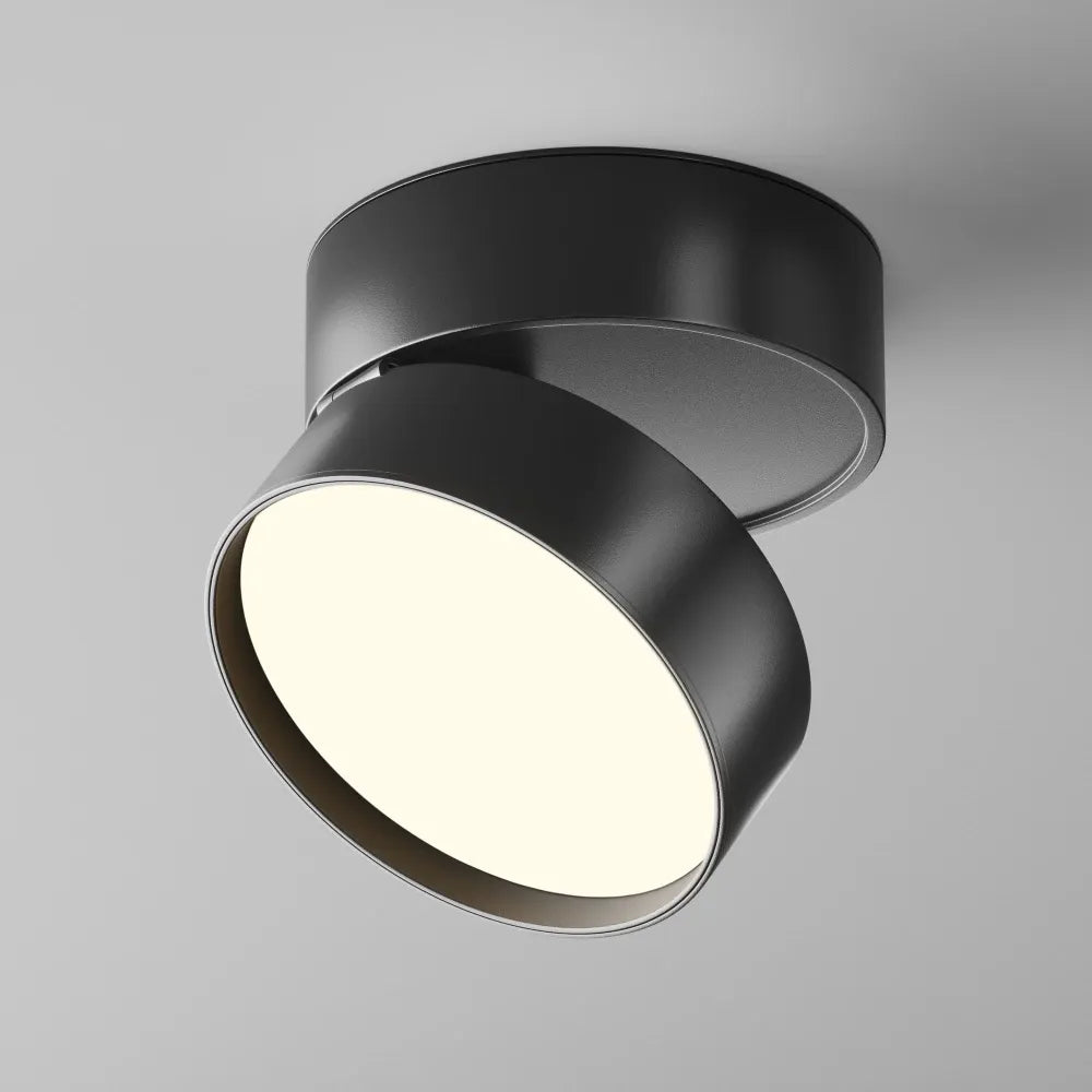 Spot aplicat din Aluminiu Negru H8.2xD12cm Onda