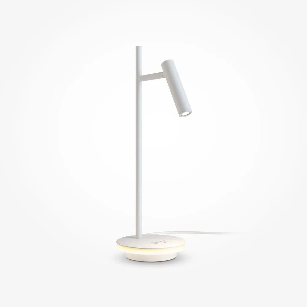 Veioza din Metal Alb D15xH45cm Estudo