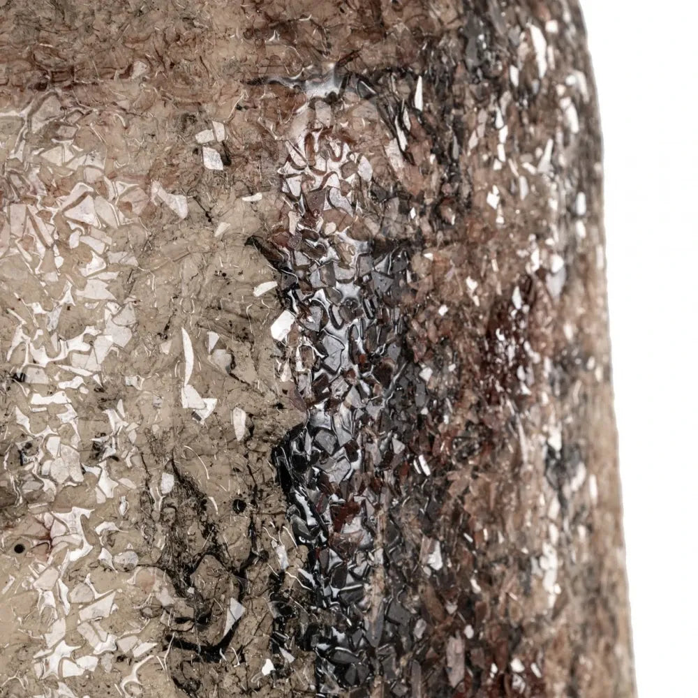 Vaza decorativa din Metal Bej D36xH49cm Dena L Richmond interiors
