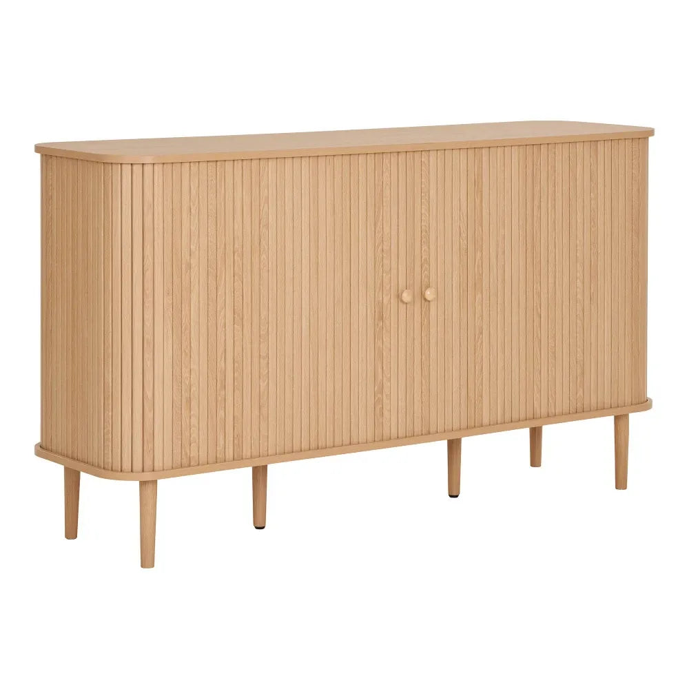 Comoda din MDF Maro si Lemn de pin Maro L140xH79cm Nikko