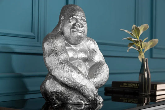 Statueta din Metal Argintiu H40xL27cm Kong
