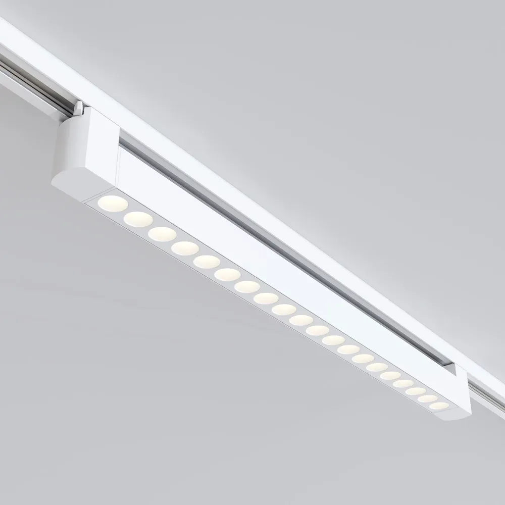 Spot dreptunghiular pentru sina Unity din Aluminiu Alb H6xL60cm IP 20 20W 1500lm 3000k Points Rot