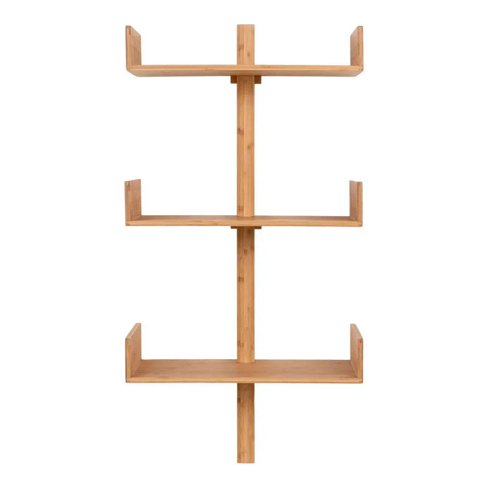 Raft de perete din Lemn de bambus Maro L50xH102cm Villa
