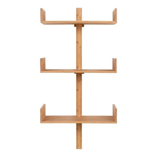 Raft de perete din Lemn de bambus Maro L50xH102cm Villa