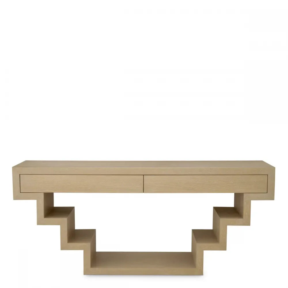 Consola din Furnir de stejar Maro deschis L180xH77cm Rialto Eichholtz