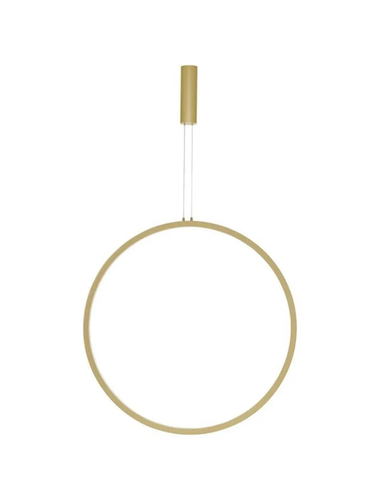Pendul structura din Aluminiu Auriu si abajur din Acrilic Alb H200xL80.7cm IP20 48W 1685lm 3000k CHANGE