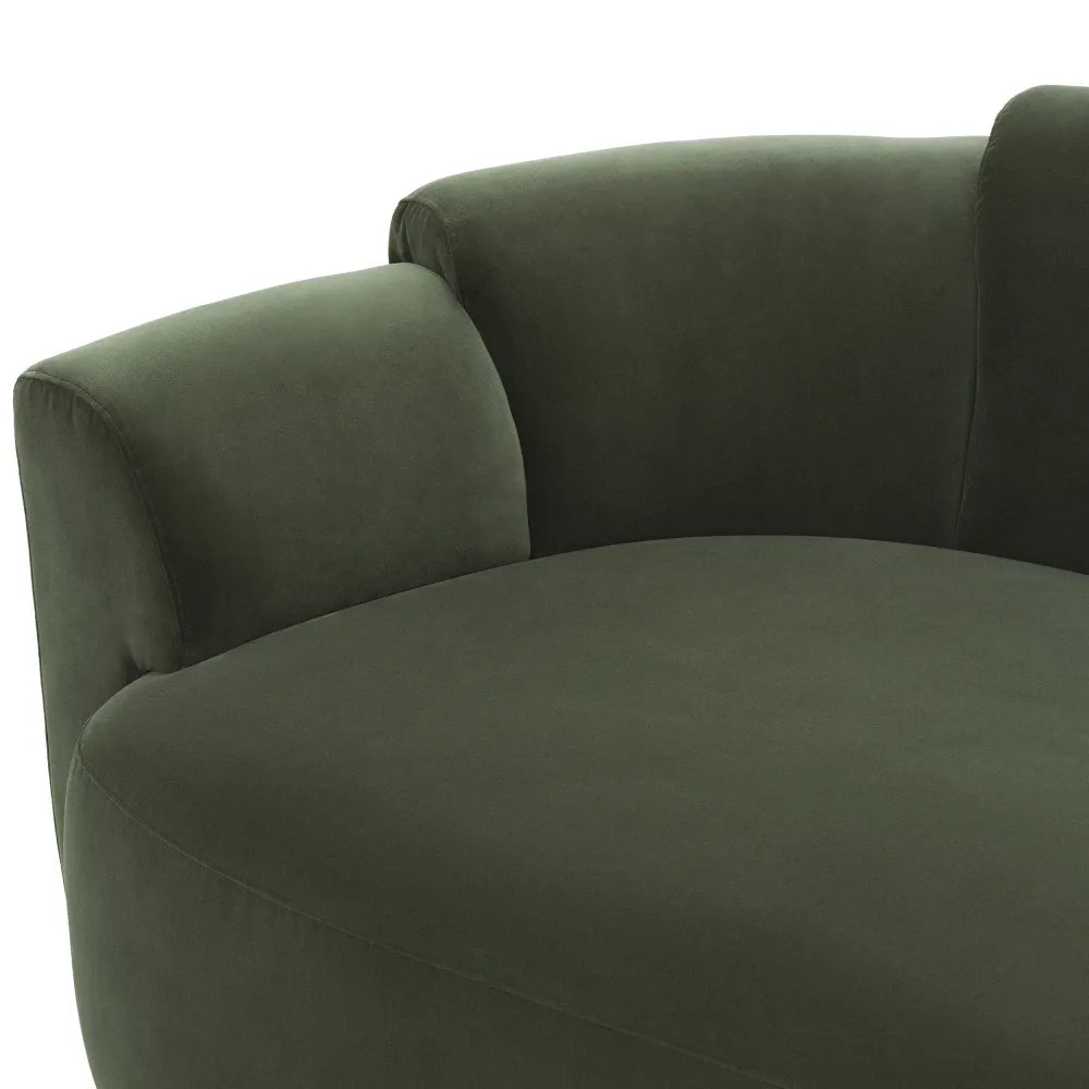 Canapea tapitat cu Catifea Verde L194xA101xH73cm Marbella S Eichholtz