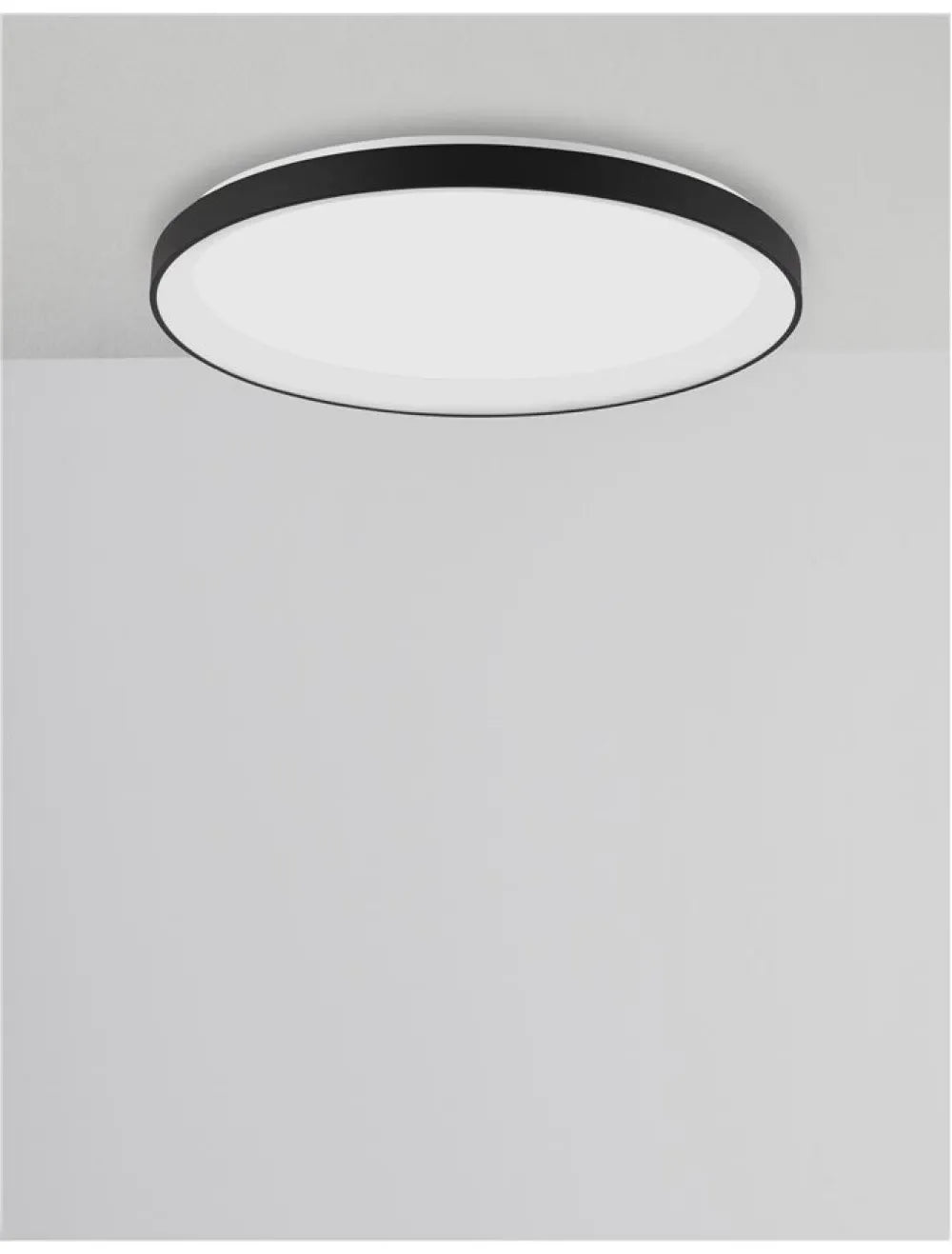 Plafoniera din Aluminiu Negru H6xL38cm IP20 30W 1785lm 2700k PERTINO