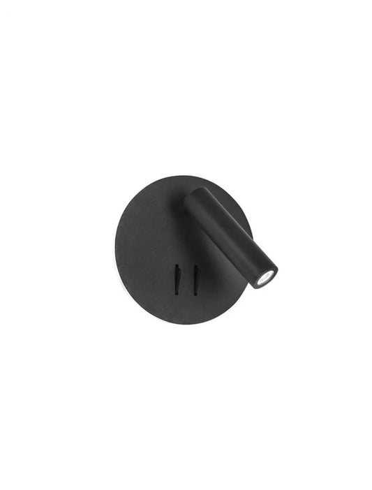Aplica de perete structura din Aluminiu Negru si abajur din Aluminiu Negru H14xL14cm IP20 9W 780lm 3000k PENOR