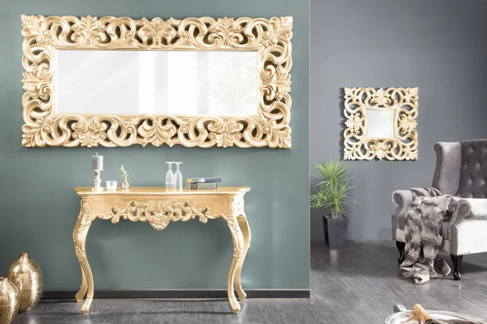 Oglinda cu rama din Polirasina Auriu H180xL90cm Venice Barock