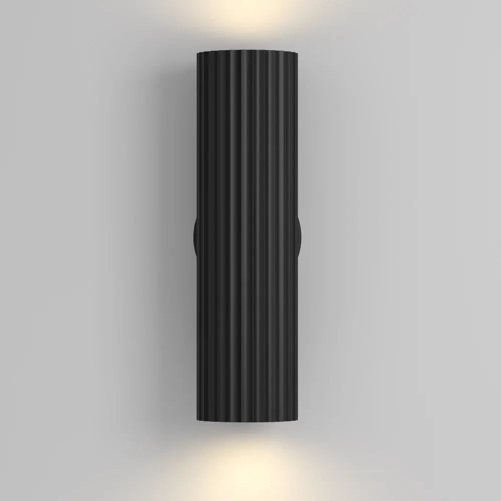 Aplica perete din Aluminiu Negru H20xD5.6cm Calipso