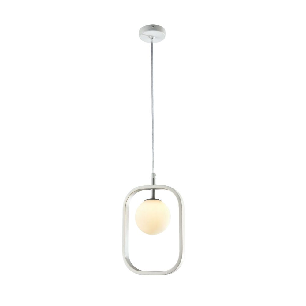 Pendul cu inaltime reglabila din Sticla Alb L18x5xH120cm Avola