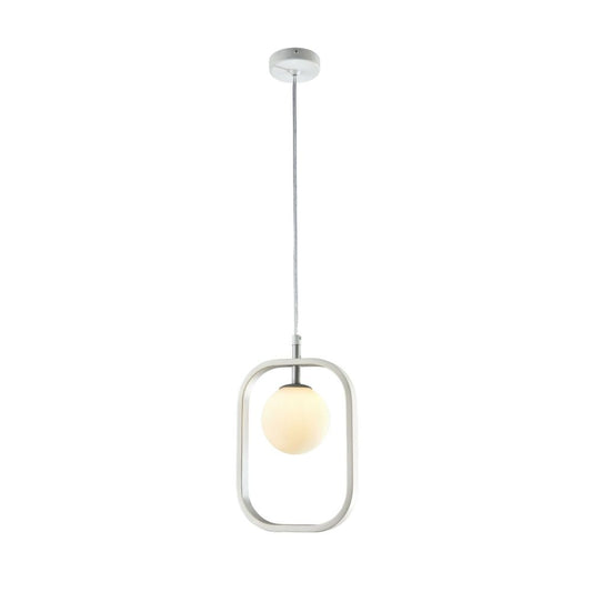 Pendul cu inaltime reglabila din Sticla Alb L18x5xH120cm Avola