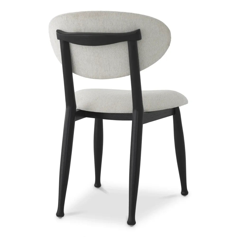 Scaun tapitat cu Stofa Crem L53xA59xH80cm Allston Eichholtz