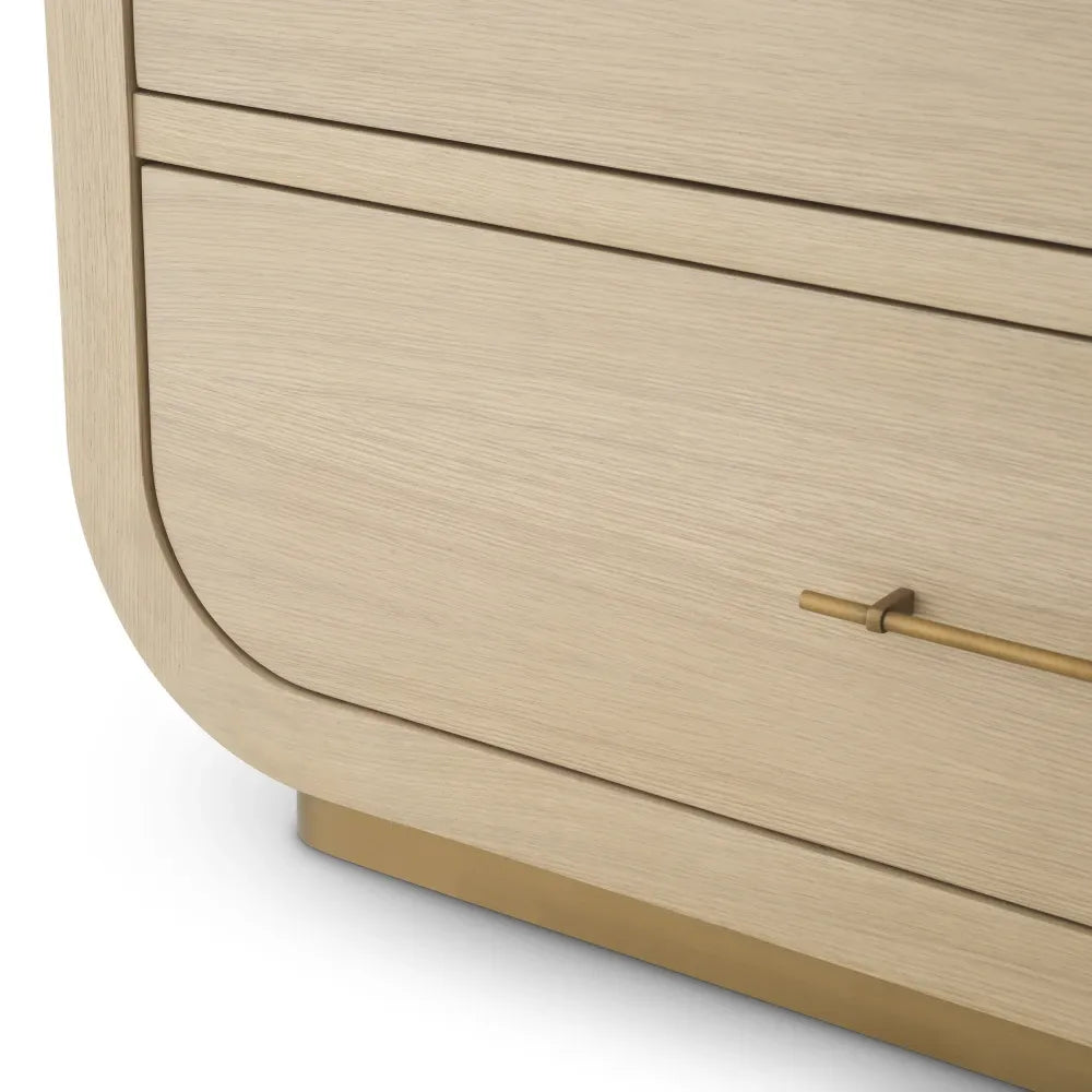 Biblioteca din Furnir de stejar Maro deschis L120xH210cm Quinton Eichholtz