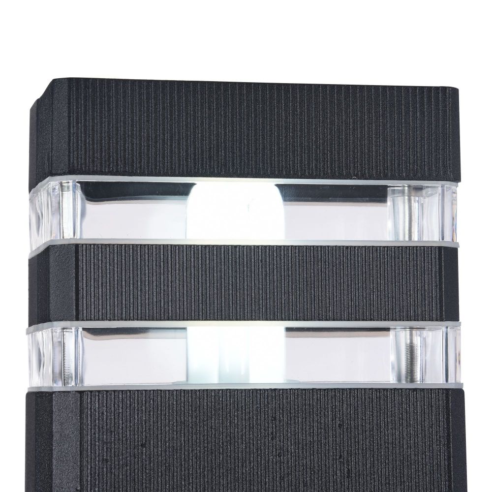 Aplica de perete pentru exterior din Sticla Transparent cu 2 becuri L11x10xH33cm Unter den Linden