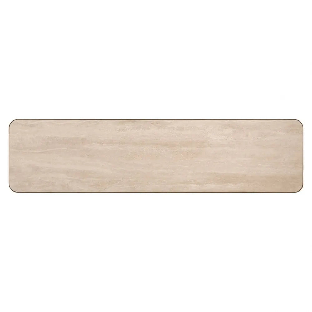 Comoda TV din Metal Alama si Ceramica/Sticla Bej/Negru L160xH40cm Claridge Richmond interiors