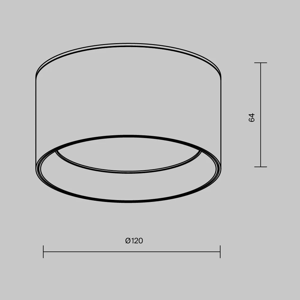 Spot aplicat din Aluminiu Negru/Auriu mat H6.4xD12cm Vega